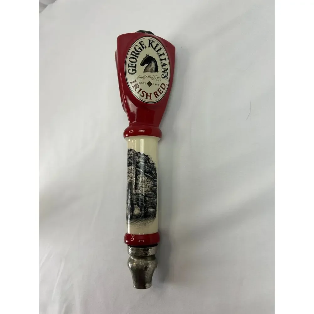 George Killian's Irish Red Beer Tap Handle Ceramic G Heileman Breweriana